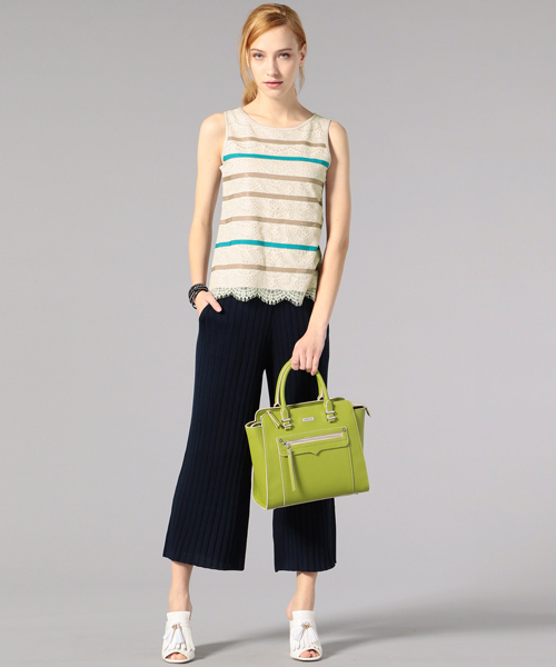 LOVELESS（ラブレス）の「【LOVELESS】WOMENS ボーダーレースタンクトップ（タンクトップ・レディース・ホワイト/ベージュ/ブラック・34/36）」の13枚目の写真