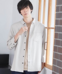 MONO-MART(���m�}�[�g)��T/R �X�g���b�`�{�^���_�E���V���c(3/4 sleeve)(�V���c/�u���E�X)