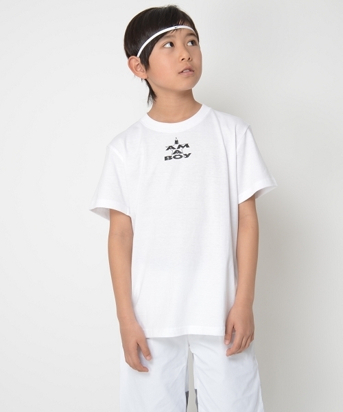 SOLPRESA（ソルプレーサ）の「I AM A BOY　Tシャツ（Tシャツ/カットソー・キッズ・グレー/ブラック/ホワイト/ダークグレー・140/150/100/120/110/130）」の2枚目の写真