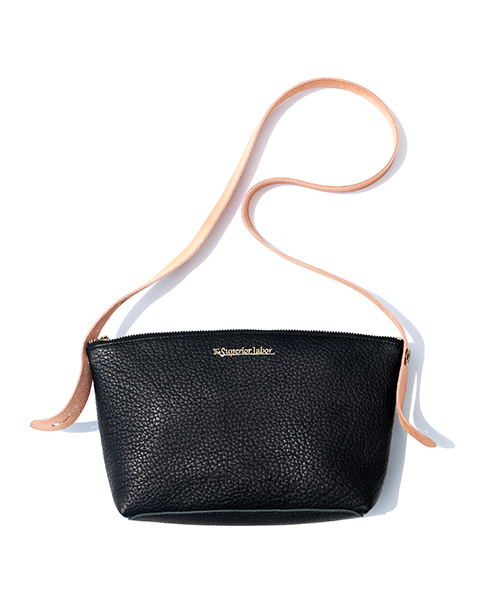 NATAL DESIGN（ネイタルデザイン）の「【ネイタルデザイン】NATAL DESIGN X THE SUPERIOR LABOR LEATHER POUCH / シュペリオルレイバー レザーポーチ（ショルダーバッグ・メンズ・ブラック・FREE）」の6枚目の写真