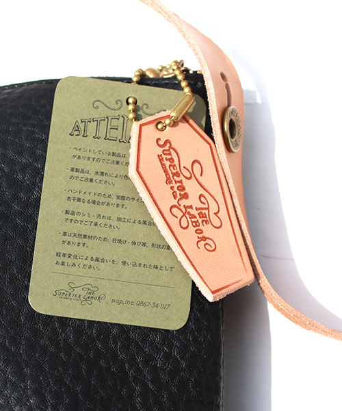 NATAL DESIGN（ネイタルデザイン）の「【ネイタルデザイン】NATAL DESIGN X THE SUPERIOR LABOR LEATHER POUCH / シュペリオルレイバー レザーポーチ（ショルダーバッグ・メンズ・ブラック・FREE）」の3枚目の写真