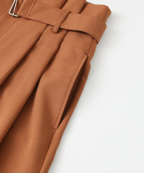 URBAN RESEARCH（アーバンリサーチ）の「ウエストベルトワイドタックパンツ（その他パンツ・レディース・アイボリー/ブラック/ブラウン・36/38）」の16枚目の写真