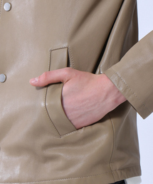 ABAHOUSE（アバハウス）の「ゴートレザーコーチジャケット（ブルゾン