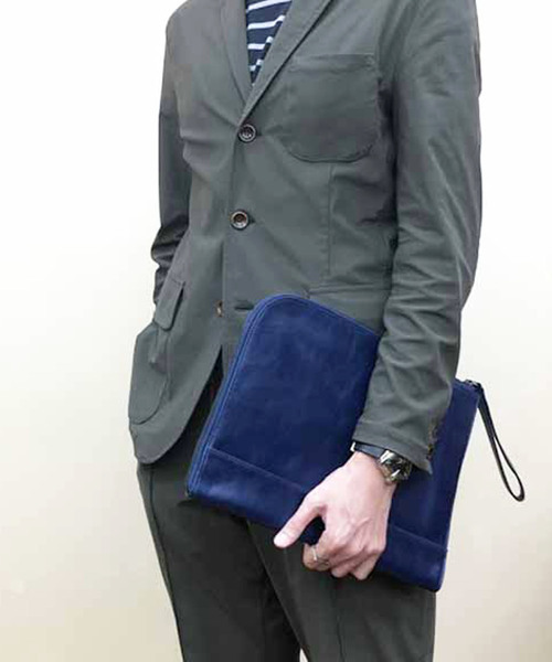 BICASH(ビカーシ)の「【BICASH/ビカーシ】クラッチバッグ/#B824(クラッチバッグ・メンズ・ブラック/ダークブラウン/ネイビー/ブラウン/レッド・FREE)」の4枚目の写真