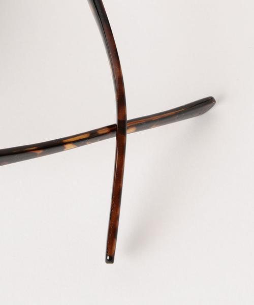 green label relaxing（グリーンレーベルリラクシング）の「KFC ボスリントンフラットカラーレンズメガネ ◆（サングラス・レディース・ブラウン・FREE）」の7枚目の写真