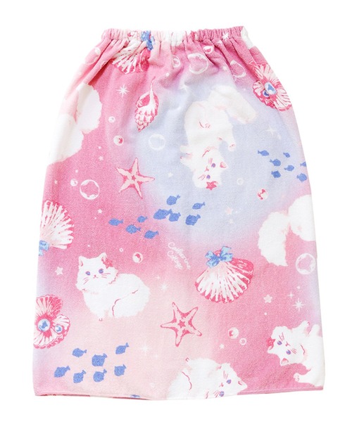 Catherine Cottage(キャサリンコテージ)の「ラップタオル 80cm(スイムグッズ・キッズ・パープル/ピンク/ブルー/サックスブルー/ベージュ/ブルー系3/ピンク系3/ライラック/ブルー系4・FREE)」の9枚目の写真