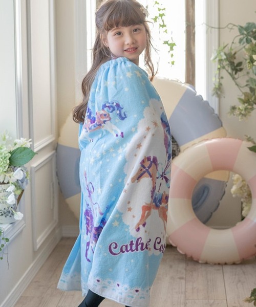 Catherine Cottage(キャサリンコテージ)の「ラップタオル 80cm(スイムグッズ・キッズ・パープル/ピンク/ブルー/サックスブルー/ベージュ/ブルー系3/ピンク系3/ライラック/ブルー系4・FREE)」の12枚目の写真
