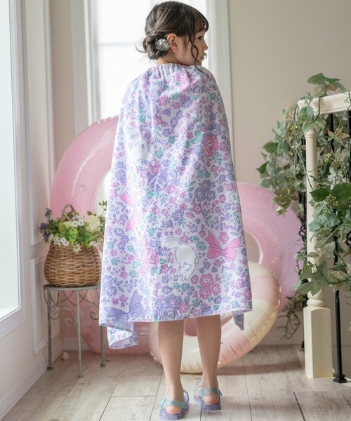 Catherine Cottage(キャサリンコテージ)の「ラップタオル 80cm(スイムグッズ・キッズ・パープル/ピンク/ブルー/サックスブルー/ベージュ/ブルー系3/ピンク系3/ライラック/ブルー系4・FREE)」の18枚目の写真