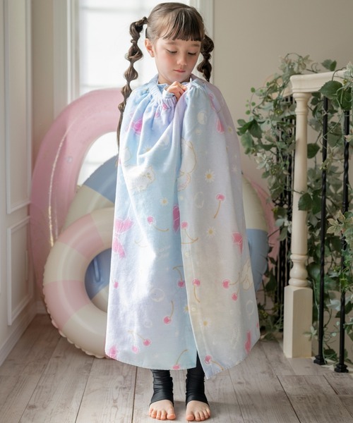Catherine Cottage(キャサリンコテージ)の「ラップタオル 80cm(スイムグッズ・キッズ・パープル/ピンク/ブルー/サックスブルー/ベージュ/ブルー系3/ピンク系3/ライラック/ブルー系4・FREE)」の22枚目の写真