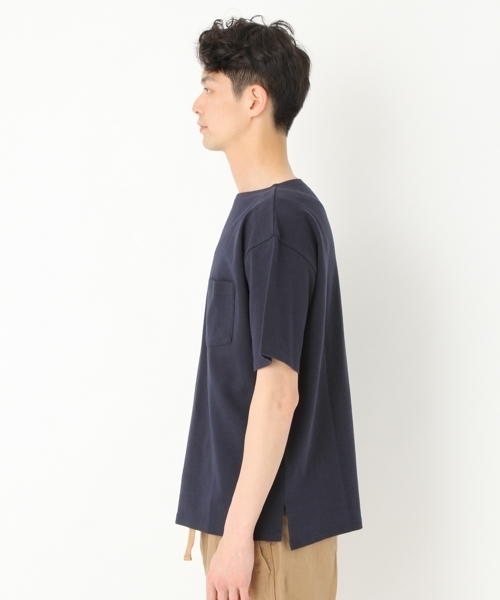 niko and...（ニコアンド）の「ワイドボートネックTシャツ【niko and ...】（Tシャツ/カットソー・メンズ・ホワイト/カーキ/グリーン/ネイビー・MEDIUM/LARGE）」の9枚目の写真