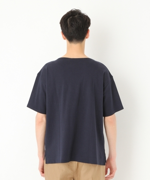 niko and...（ニコアンド）の「ワイドボートネックTシャツ【niko and ...】（Tシャツ/カットソー・メンズ・ホワイト/カーキ/グリーン/ネイビー・MEDIUM/LARGE）」の7枚目の写真