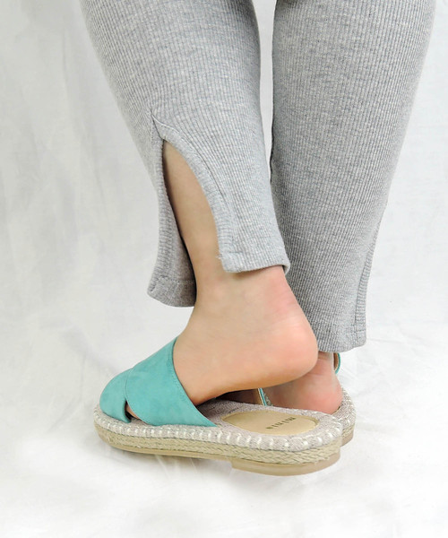 minia（ミニア）の「クロス エスパドリーユ スリッパサンダル [ minia ]（サンダル・レディース・ブラック/ピンク/ターコイズブルー/シルバー/ブラウン/イエロー・S/M/L/LL）」の20枚目の写真