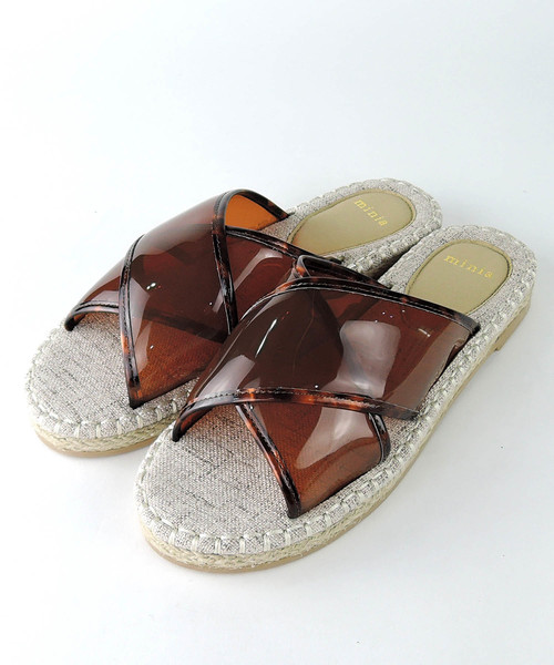 minia（ミニア）の「クロス エスパドリーユ スリッパサンダル [ minia ]（サンダル・レディース・ブラック/ピンク/ターコイズブルー/シルバー/ブラウン/イエロー・S/M/L/LL）」の22枚目の写真