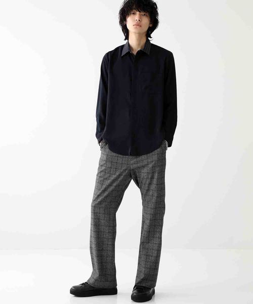 STUDIOUS(ステュディオス)の「【STUDIOUS】ドレープフライフロントクレリックシャツ(シャツ/ブラウス・メンズ・ベージュ/ネイビー/アイボリー・1/2/3)」の17枚目の写真