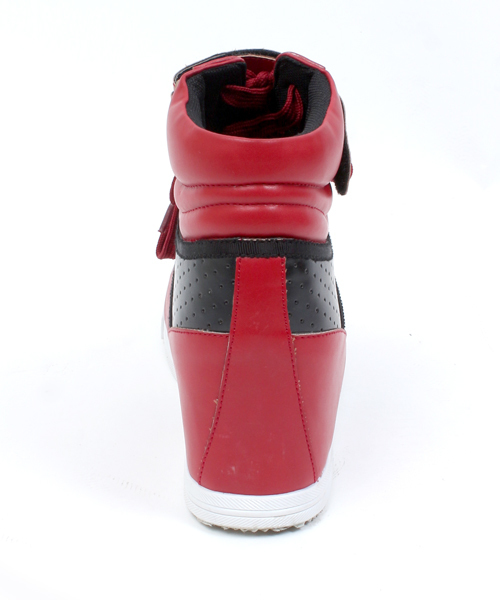 WEGO（ウィゴー）の「WEGO/インヒールスニーカー（スニーカー・レディース・ホワイト/レッド/サックスブルー/ピンク・23.5/24.5）」の6枚目の写真