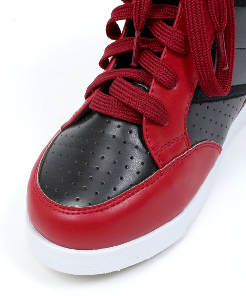 WEGO（ウィゴー）の「WEGO/インヒールスニーカー（スニーカー・レディース・ホワイト/レッド/サックスブルー/ピンク・23.5/24.5）」の8枚目の写真