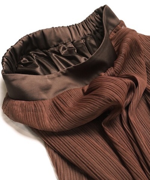 flower（フラワー）の「ミッドナイトチュールスカート（スカート・レディース・ブラウン/ピンク・FREE）」の11枚目の写真