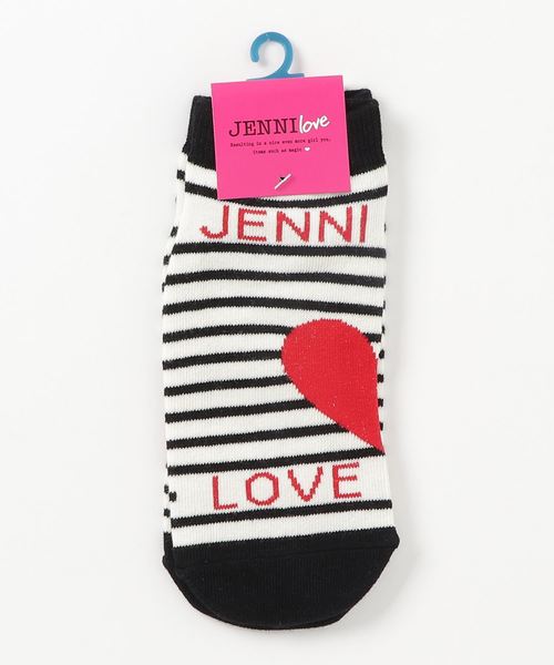 JENNI love（ジェニィラブ）の「ハート柄ショートソックス（ソックス/靴下・キッズ・ブラック/ブルー/レッド・19-21cm/22-24cm）」の4枚目の写真