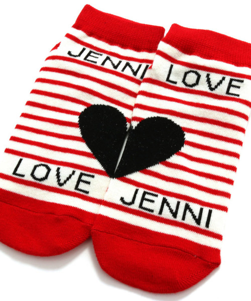 JENNI love（ジェニィラブ）の「ハート柄ショートソックス（ソックス/靴下・キッズ・ブラック/ブルー/レッド・19-21cm/22-24cm）」の7枚目の写真