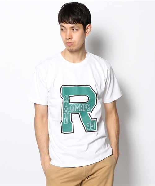 WEGO(ウィゴー)の「WEGO/ビッグアルファベットTee(S)(Tシャツ/カットソー・メンズ・ブラック/ホワイト/ネイビー/ホワイト系その他/ワイン・MEDIUM/LARGE)」の2枚目の写真