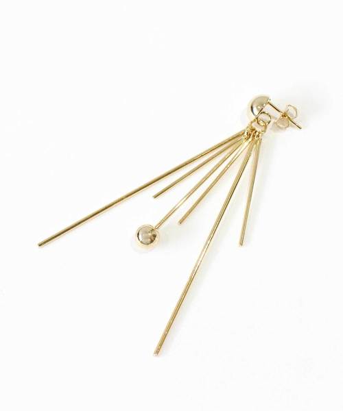 MODE ROBE（モードローブ）の「メタルタッセル ピアス（ピアス（両耳用）・レディース・シルバー/ゴールド・FREE）」の3枚目の写真