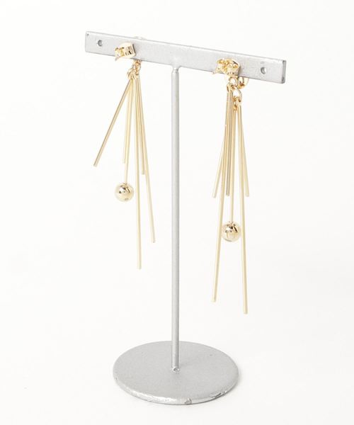 MODE ROBE（モードローブ）の「メタルタッセル ピアス（ピアス（両耳用）・レディース・シルバー/ゴールド・FREE）」の7枚目の写真