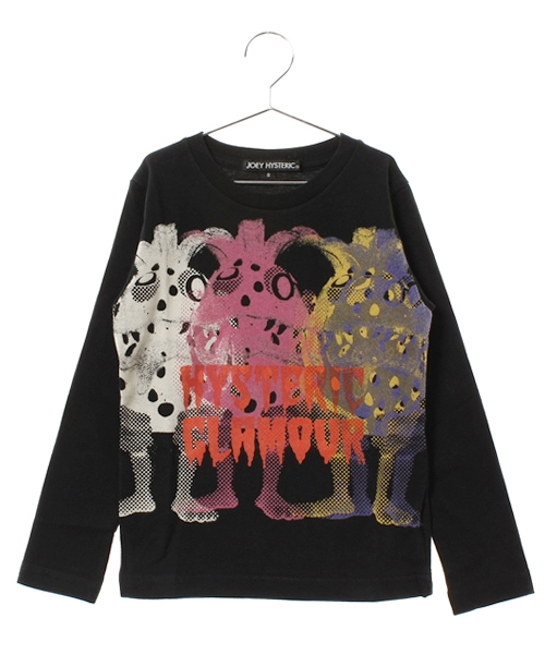 JOEY HYSTERIC（ジョーイヒステリック）の「STRAWBERRY MONSTERS CMYK pt T-SH（Tシャツ/カットソー・キッズ・ブラック/ホワイト・SMALL/MEDIUM）」の2枚目の写真