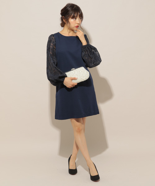 apres jour（アプレジュール）の「【PARTY】チェックスリーブワンピース【ZOZOTOWN限定アイテム】（ワンピース・レディース・ネイビー/ブラック・フリー）」の18枚目の写真