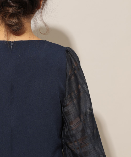 apres jour（アプレジュール）の「【PARTY】チェックスリーブワンピース【ZOZOTOWN限定アイテム】（ワンピース・レディース・ネイビー/ブラック・フリー）」の19枚目の写真