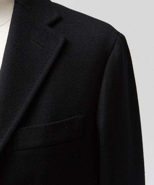 DESIGNWORKS（デザインワークス）の「ショートビーバーチェスターコート（チェスターコート・メンズ・ブラック/ベージュ・44/46/50）」の5枚目の写真