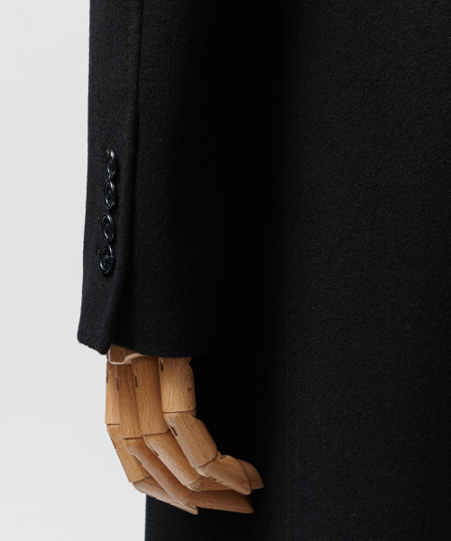 DESIGNWORKS（デザインワークス）の「ショートビーバーチェスターコート（チェスターコート・メンズ・ブラック/ベージュ・44/46/50）」の6枚目の写真