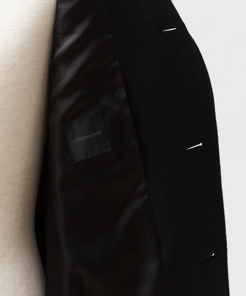 DESIGNWORKS（デザインワークス）の「ショートビーバーチェスターコート（チェスターコート・メンズ・ブラック/ベージュ・44/46/50）」の7枚目の写真