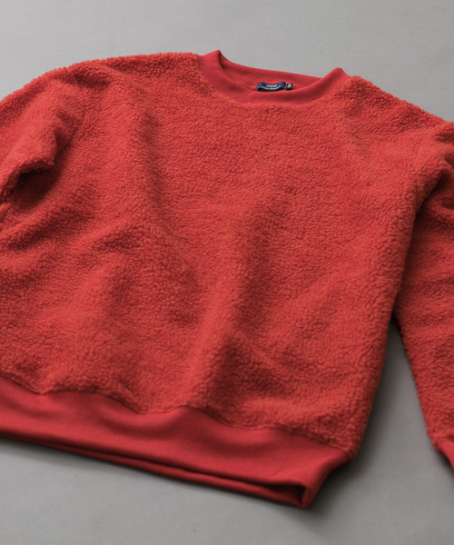 ITEMS URBANRESEARCH（アイテムズ アーバンリサーチ）の「ボアスウェット（その他トップス・メンズ・ブラック/レッド/オフホワイト/カーキ・40/38）」の4枚目の写真