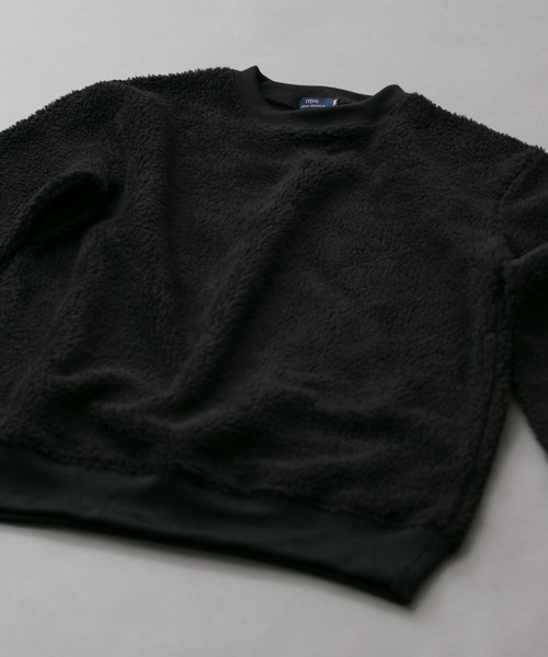 ITEMS URBANRESEARCH（アイテムズ アーバンリサーチ）の「ボアスウェット（その他トップス・メンズ・ブラック/レッド/オフホワイト/カーキ・40/38）」の2枚目の写真