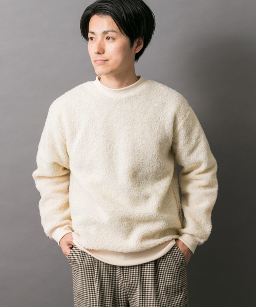 ITEMS URBANRESEARCH（アイテムズ アーバンリサーチ）の「ボアスウェット（その他トップス・メンズ・ブラック/レッド/オフホワイト/カーキ・40/38）」の7枚目の写真