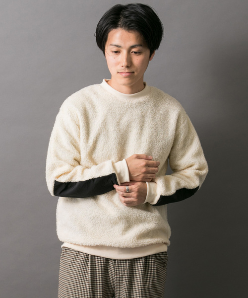 ITEMS URBANRESEARCH（アイテムズ アーバンリサーチ）の「ボアスウェット（その他トップス・メンズ・ブラック/レッド/オフホワイト/カーキ・40/38）」の8枚目の写真