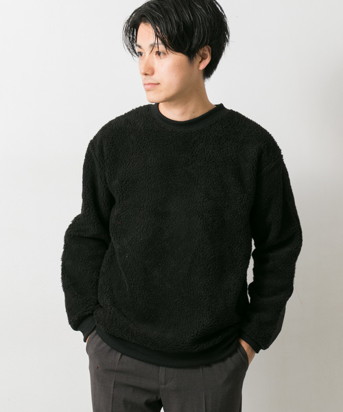 ITEMS URBANRESEARCH（アイテムズ アーバンリサーチ）の「ボアスウェット（その他トップス・メンズ・ブラック/レッド/オフホワイト/カーキ・40/38）」の10枚目の写真