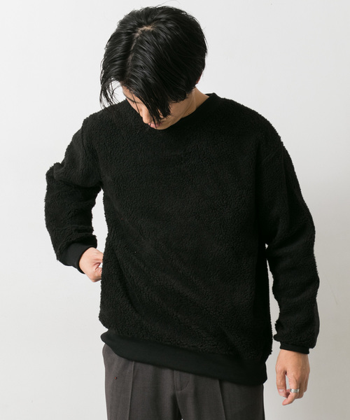 ITEMS URBANRESEARCH（アイテムズ アーバンリサーチ）の「ボアスウェット（その他トップス・メンズ・ブラック/レッド/オフホワイト/カーキ・40/38）」の11枚目の写真