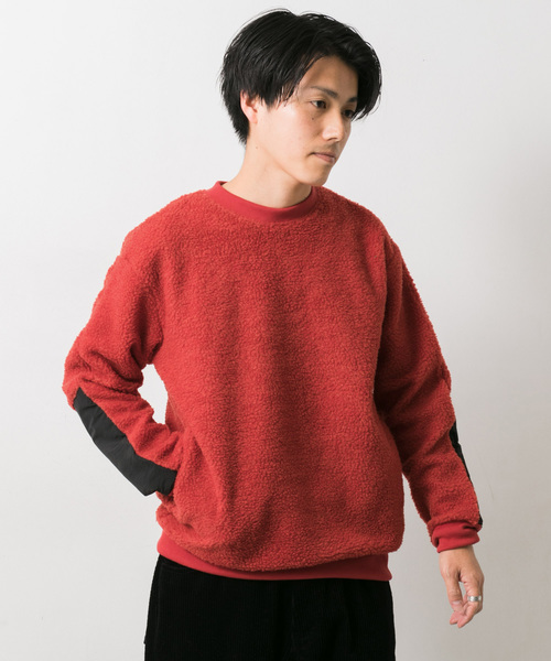ITEMS URBANRESEARCH（アイテムズ アーバンリサーチ）の「ボアスウェット（その他トップス・メンズ・ブラック/レッド/オフホワイト/カーキ・40/38）」の17枚目の写真