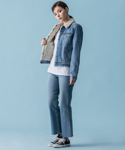 Levi's(リーバイス)の「Levi's/リーバイス シェルパトラッカージャケット DIVIDED BLUE(デニムジャケット・レディース・インディゴブルー・S/M/XS)」の3枚目の写真