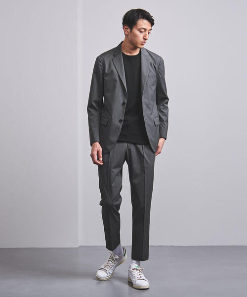 ユナイテッドアローズ　東レ　テーラードジャケット 無地 グレー M位 洗濯済 ユナイテッドアローズ 東レ テーラードジャケット 無地 グレー M