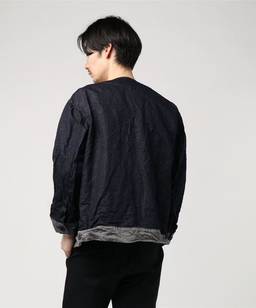 yoko sakamoto,【yoko sakamoto】 NO COLLAR BLOUSON - WEAR