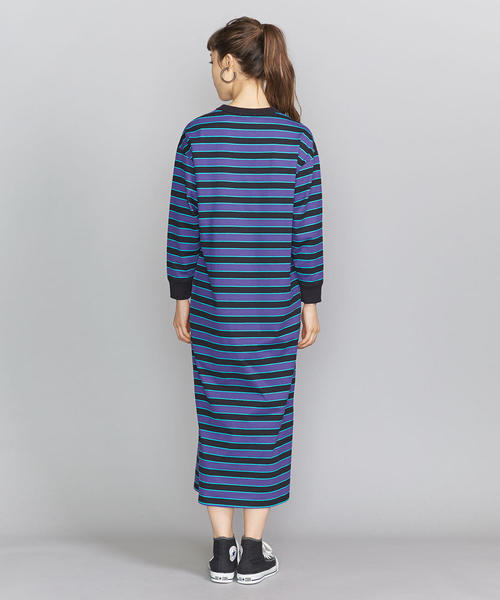 BEAUTY&YOUTH UNITED ARROWS(ビューティーアンドユースユナイテッドアローズ)の「BY マルチボーダー8分袖カットソーワンピース ◆(ワンピース・レディース・ロイヤルブルー/ベージュ・FREE)」の13枚目の写真