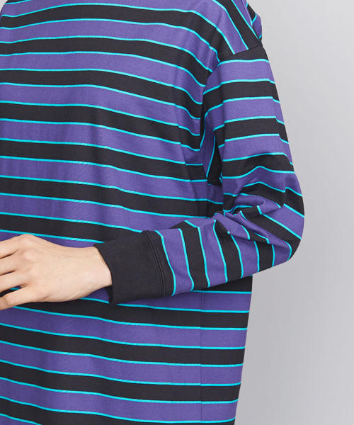 BEAUTY&YOUTH UNITED ARROWS(ビューティーアンドユースユナイテッドアローズ)の「BY マルチボーダー8分袖カットソーワンピース ◆(ワンピース・レディース・ロイヤルブルー/ベージュ・FREE)」の10枚目の写真