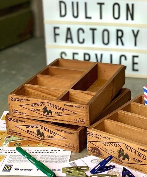 WOODEN ORGANIZER BOX NATURAL/木製 小物 収納ボックス（収納