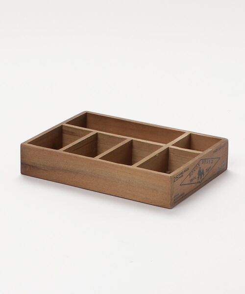 WOODEN ORGANIZER BOX NATURAL/木製 小物 収納ボックス（収納