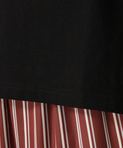 LOWRYS FARM（ローリーズファーム）の「チビロゴＴＥＥ　837987（Tシャツ/カットソー・レディース・ブラック/ベージュ/オフホワイト/パープル・FREE）」の9枚目の写真