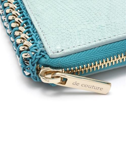 ESTNATION（エストネーション）の「de couture 長財布（財布・レディース・ホワイト/ライトブルー・FREE）」の4枚目の写真