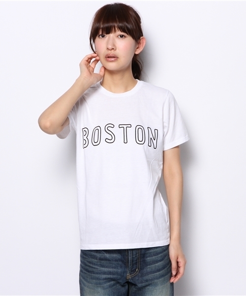 BEAMS BOY（ビームスボーイ）の「○Jackman / Boston クルーネック T（Tシャツ/カットソー・レディース・レッド/ブルー/ネイビー/ホワイト・ONE SIZE）」の2枚目の写真