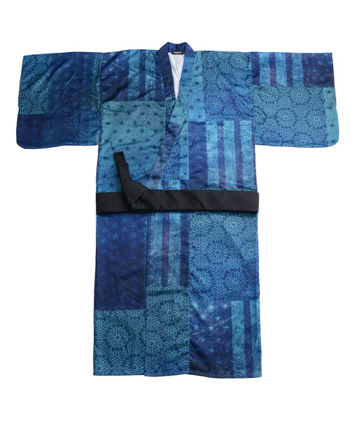 mideal 浴衣　着物、帯、巾着セット originalの柄が大人っぽくてかわいい、。 浴衣、帯、巾着の3点